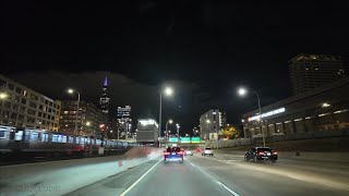 Driving from Schaumburg to downtown Chicago via I290 Eisenhower Expressway [upl. by Koss]