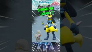 Pokemon Legends Arceus  Catch Shiny ALPHA LUCARIO  pokemonlegendsarceus shinyalpha [upl. by Obeng]