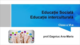 Educație interculturală [upl. by Burnley]