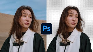 Fastest way to refine hair in Photoshop [upl. by Giah823]