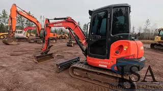 2495  2018 Kubota KX0404 Excavator Will Be Sold At Auction [upl. by Noryt]