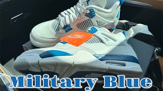 HOW SNEAKER HEADS LOOK GETTING AIR JORDAN 4 RETRO INDUSTRIAL “MILITARY” BLUE snkrs kicks jdsports [upl. by Bary]