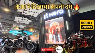 Hero तो सच में Hero निकला  Next level bikes 🔥l Hero MotoCorp Pavilion in Bharat Mobility Expo 🇮🇳 [upl. by Ejroj]