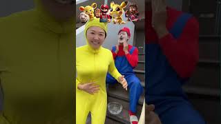 POV When Pikachu Couldnt Hold it in front of Mario 🥸💩💦😂❤️ shorts memes funny [upl. by Burl]