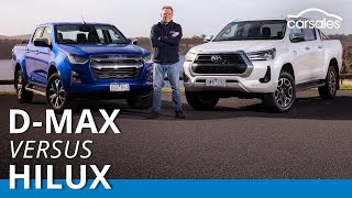 2023 Toyota HiLux v Isuzu DMAX Comparison  Two of the most popular dualcab 4x4 utes squareoff [upl. by Eirrehc]