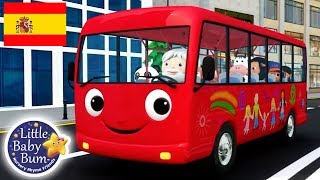 Canciones Infantiles  Las Ruedas del Autobús P 13  Dibujos Animados  Little Baby Bum en Español [upl. by Hermosa616]