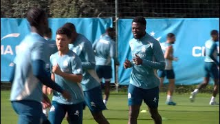 Entrainement OM avant Montpellier  le retour de Chancel Mbemba [upl. by Gweneth]