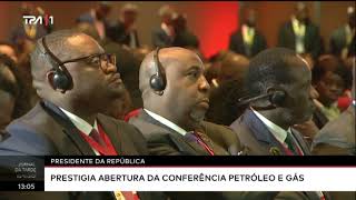 Presidente da República  Prestigia abertura da conferência petróleo e gás [upl. by Coleville]