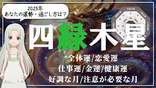 【2025年 四緑木星（しろくもくせい）さんの運勢】「豊かになる」ってこういうこと！モテ期到来でウキウキ♪の一年 [upl. by Aggappora]