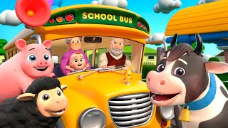 Wheels On The Bus Song  Farm Version  Almama Kids Songs amp Nursery Rhymes [upl. by Eleets]