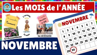 Les mois de lannée  le mois de NOVEMBRE [upl. by Skelton]