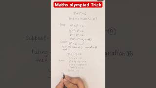 Math Olympiad Question  Algebra Equation Solving  international math olympiad questions olympiad [upl. by Mauri]