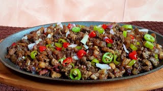 SIZZLING PORK SISIGEASY TO MAKE PORK SISIG RECIPE [upl. by Lehcyar]