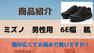 仙台 メンズ 男性用 幅が広い靴 G ６E サイズ ミズノ ウォーキングシューズ [upl. by Carmina]