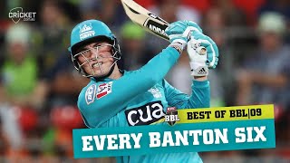 The very best of Tom Banton All of his BBL sixes  KFC BBL09 [upl. by Skill]