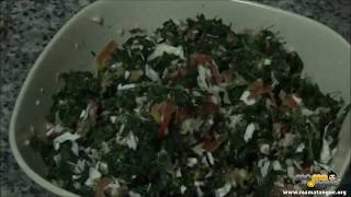 How to Prepare Zogale  Moringa leaves salad [upl. by Matheny]