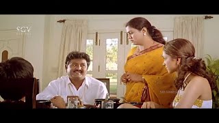 Komal Comes to Deepika Padukones Home  Comedy Scene  Aishwarya Kannada Movie [upl. by Eseila]