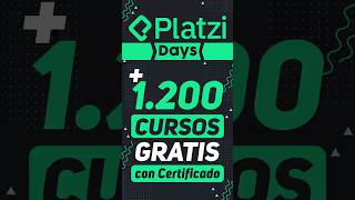 ¡Estudia GRATIS con Certificado en Platzi Days 🎓  Cursos del 15 al 17 de Noviembre [upl. by Ludie]