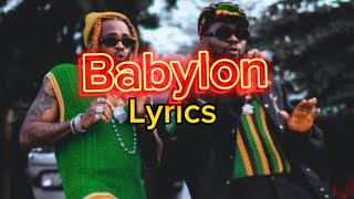 Patoranking  BABYLON Feat Victony Official Lyrics Video [upl. by Lenore]