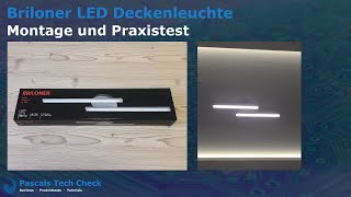 Briloner LED Deckenleuchte 2flammig  Montage Anschluss und Test [upl. by Emolas]