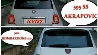 595 SS AKRAPOVIC VS 500 BOMBARDONE 20 SOUND ACELERATION [upl. by Vachill]