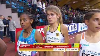 Indoor Meeting Madrid 2018  Konstanze Klosterhalfen [upl. by Karalynn881]