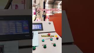 PU foam block cutting realfree smartfoammachinery machine cuttingmachine automo foamcutting [upl. by Brittani314]