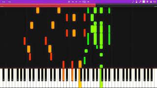 Scott Joplin  Maple Leaf Rag 1899 Synthesia Piano Tutorial [upl. by Ozneral567]