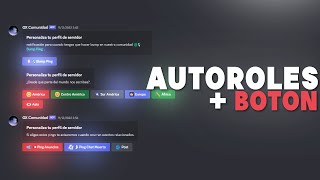 Cómo hacer Auto roles con Embed  Botón Discord 📲 2023 [upl. by Eseerahs841]