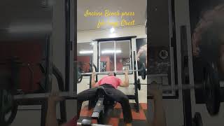 Incline Bench press justarifviralshort trending 3 to 4 Set 15 to 20 reps [upl. by Ahslek]