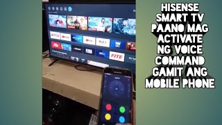 paano mag activate ng voice command controlhow to activate voice command in hisense devant smart tv [upl. by Adelina]