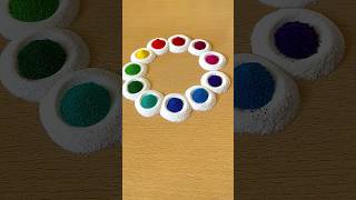 Simple Rangoli  Satisfying Rangoli  Easy Rangoli Tips and Tricks  ASMR rangoli satisfying asmr [upl. by Ailemak927]