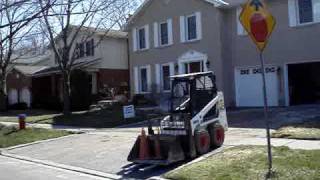 Landscaping with armour stone boulders and interlock pavers [upl. by Canter]