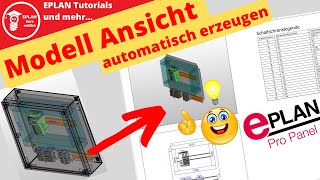 💡Modell Ansicht automatisch erzeugen🚀 So geht´s mit EPLAN ProPanel [upl. by Eduj]