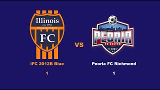 Illinois FC 2012 Blue vs Peoria FC Richmond at Midstate Cup 2024 [upl. by Devina403]