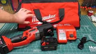 Milwaukee M18 Fuel 18Volt Brushless LithiumIon Hole Hawg Right Angle Drill Kit with QuikLok [upl. by Ybur]