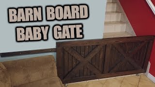 How to Make a Barn Board Baby Gate  Pet Gate [upl. by Mccartan]