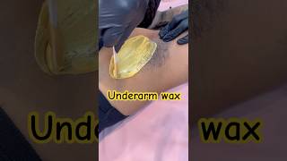 Underarm wax using tresswellness painlesswaxing waxingvideos hairremoval [upl. by Ecirrehs]