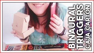 ASMR Español · Sonidos caja cartón susurros inaudibles [upl. by Polard636]