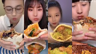 ASMR STEAMED POCKET SANDWICH 布袋馍 BU DAI MO  Chinese Food Mukbang 먹방 吃播 Subtitled [upl. by Barb623]