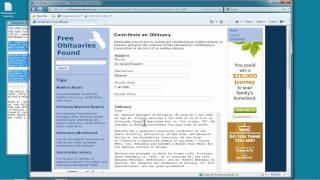 Searching and Contributing Free Obituaries [upl. by Fechter]