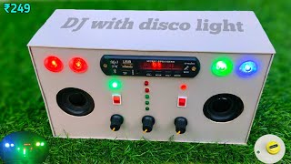 New Design 🥰Bluetooth speaker  How To Make Bluetooth Speaker  Bluetooth speaker with disco lights [upl. by Adkins]