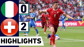 Switzerland Vs Italy  Extended Highlights amp ALL GOAL  UEFA EURO 2024 [upl. by Veronique]