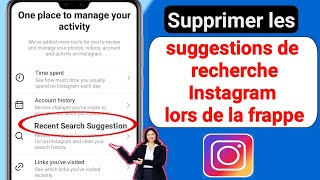 Comment supprimer la suggestion de recherche Instagram lors de la saisie 2023 [upl. by Shirline]