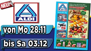 Aldi Süd Angebote im Prospekt ab Montag 28112022 [upl. by Einnos]