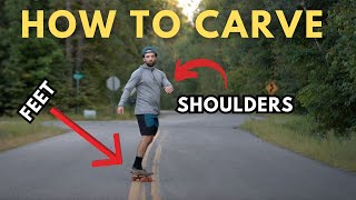 How to CARVE on ANY Board  Penny Board Skateboard Longboard Cruiser Board [upl. by Ambler530]