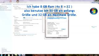 WIndows 7 Virtueller Speicher [upl. by Chessy]