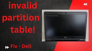 Invalid Partition Table Easy fix  2024 [upl. by Rubliw]