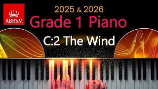 ABRSM 2025 amp 2026  Grade 1 Piano Exam  C2  The Wind  CheeHwa Tan [upl. by Rockie]