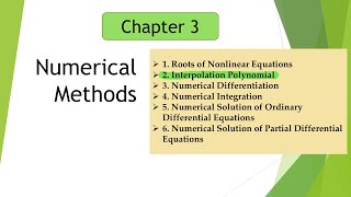 NUMERICAL METHODS Interpolation Polynomials Lagrange amp Newton divided difference interpolation [upl. by Hesther]